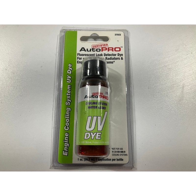 Autopro 375CS Radiator Leak Detector UV Dye 1 OZ Bottle
