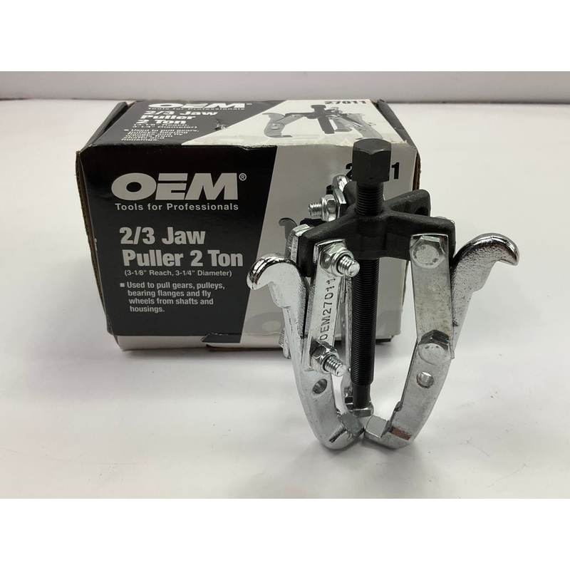 USED #8 - OEM Tools 27011 2-Ton Gear Pulley Puller, 2/3 Jaw, 3-1/4'' Spread