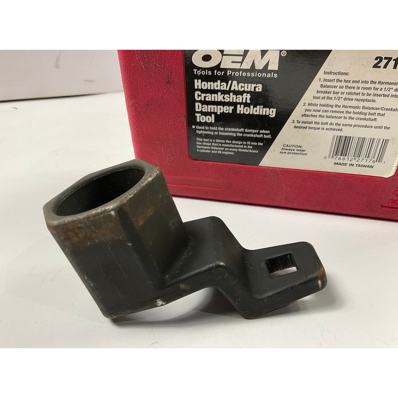USED #8 - OEM Tools 27176 Crankshaft Damper Holding Tool For Honda / Acura