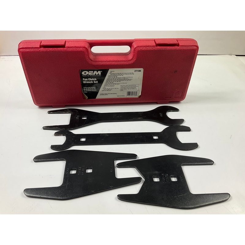 USED #8 OEM Tools 27186 9 Size Fan Clutch Wrench Set Remove From Water Pump