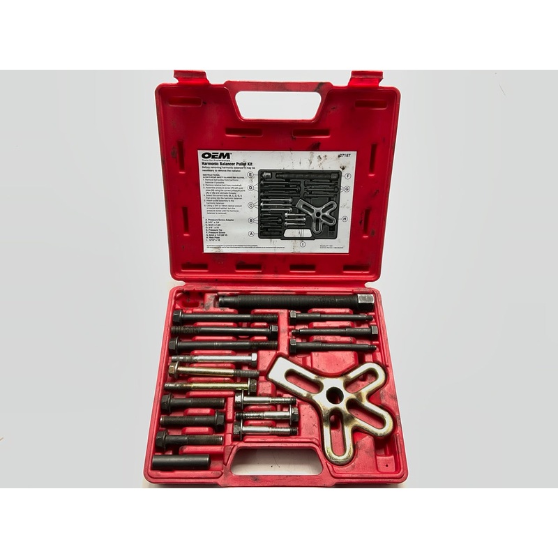 USED #8 - OEM TOOLS 27187 Harmonic Balancer Puller Tool Kit Set