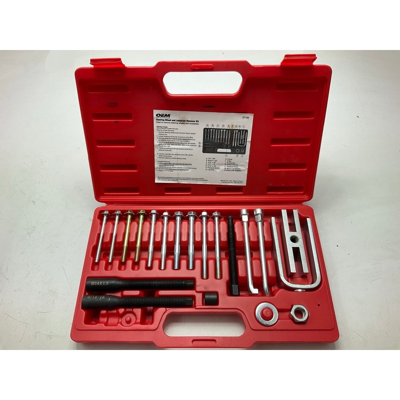 USED #9 - OEM TOOLS 27182 Steering Wheel Puller Set Removal Kit Lock Plate Tool