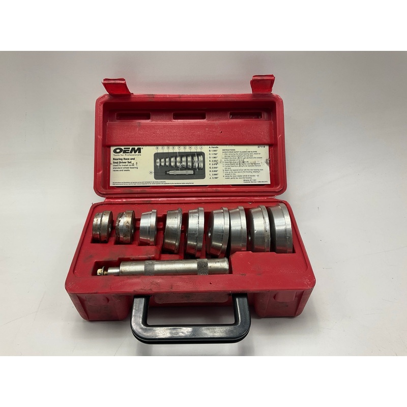 USED #25 - OEM Tools 27119 Bearing And Race Installer Tool Set, Seal Driver Set