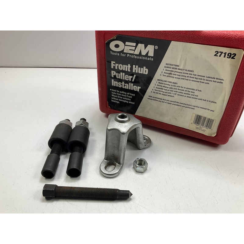 USED #26 OEM Tools 27192 Front Hub Puller Installer Front Wheel Drive Axle Shaft