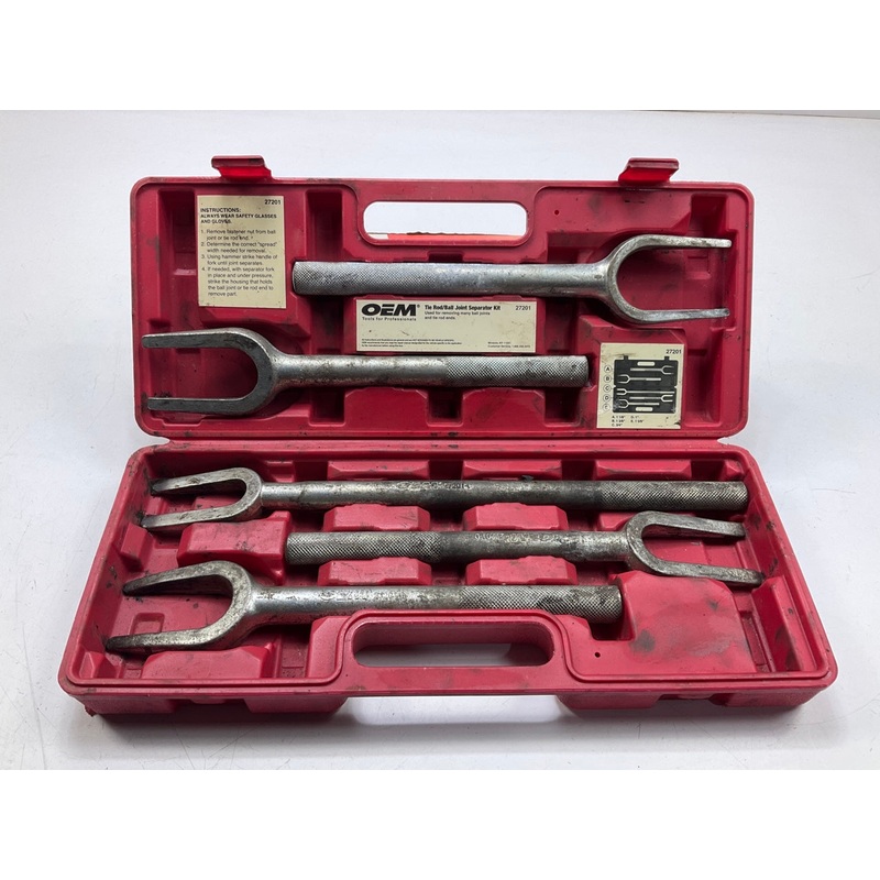 USED #26 OEM Tools 5-Piece Tie Rod Ball Joint Remover Separator Pickle Fork Tool
