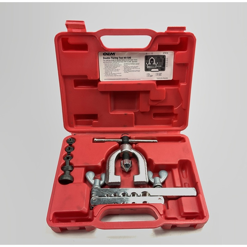USED #3 - OEM Tools 27015 Double Flaring Tool Kit SAE Brake Line