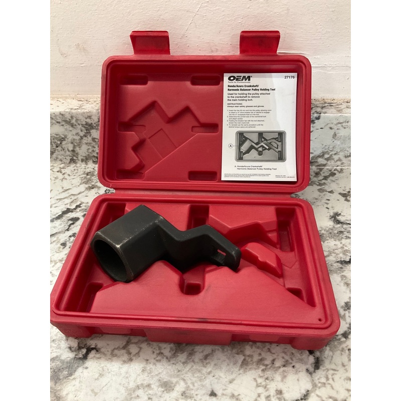 USED #3 - OEM Tools 27176 Crankshaft Damper Holding Tool For Honda / Acura