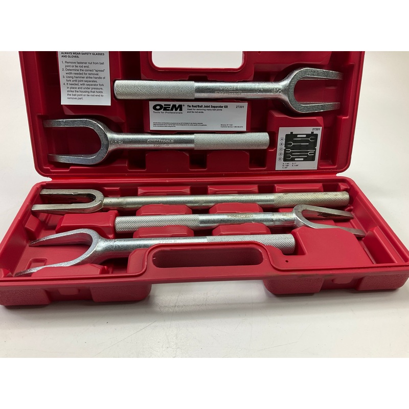 USED #33 OEM Tools 5-Piece Tie Rod Ball Joint Remover Separator Pickle Fork Tool