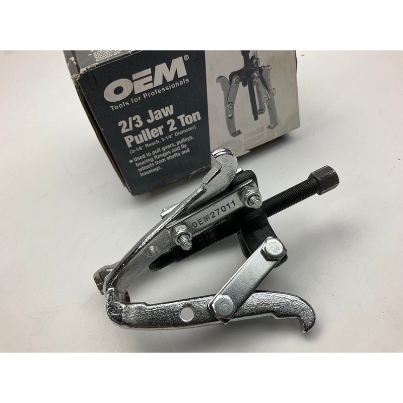 USED #4 - OEM Tools 27011 2-Ton Gear Pulley Puller, 2/3 Jaw, 3-1/4'' Spread