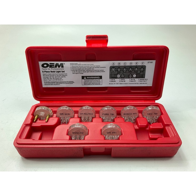 USED #4 - OEM Tools 27161 8-piece Noid Light Set -  FUEL INJECTOR SYSTEM TESTER