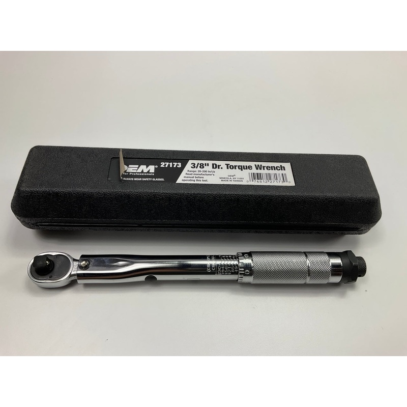 USED #4 - OEM Tools 27173 3/8'' Drive Click Style Torque Wrench 20-200 Inch/Lbs.