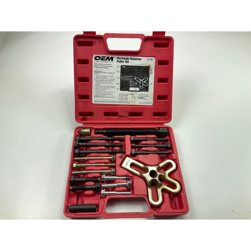 USED #4 OEM TOOLS 27187 Harmonic Balancer Puller Tool Kit Set