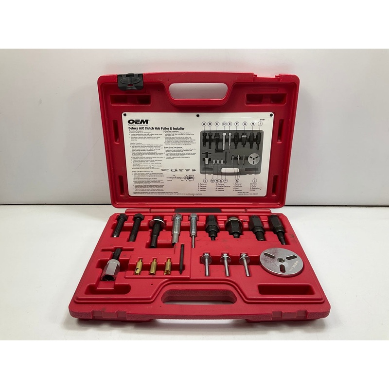 USED #41 OEM TOOLS 27150 A/C Compressor Clutch Hub Removal Install Tool Set Kit
