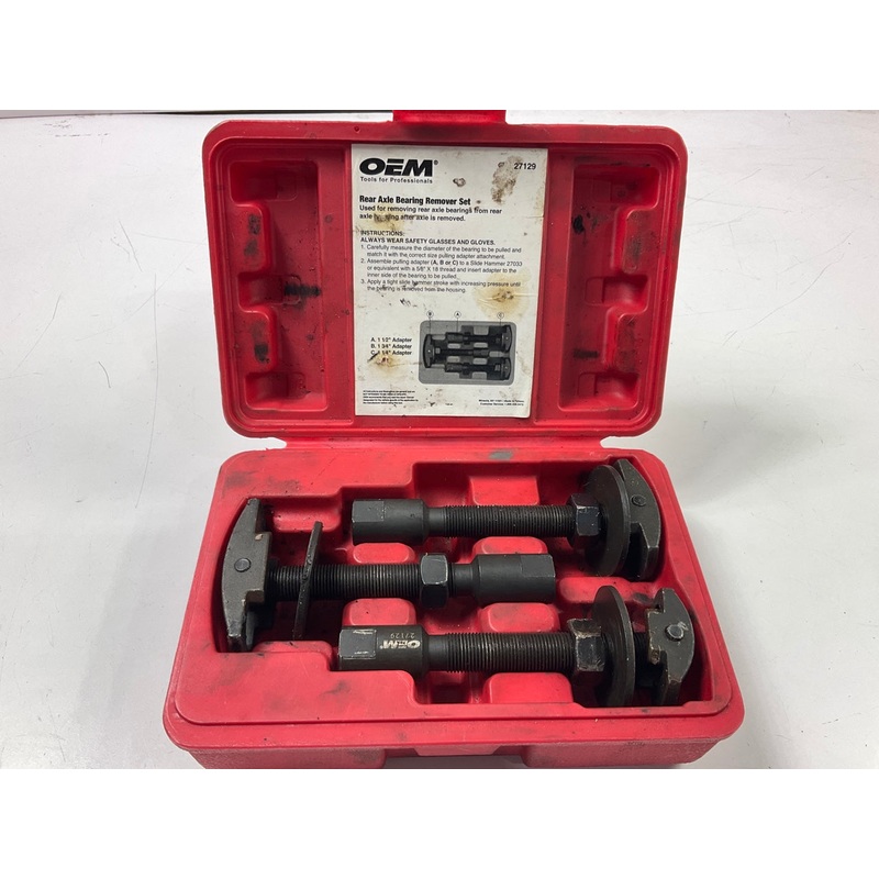 USED #5 OEM Tools 27129 Rear Axle Bearing Remover Tool Set