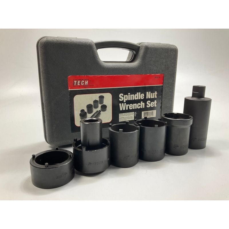 USED #5 - Performance Tool W89319 6-Piece 4X4 4WD Spindle Nut Socket Wrench Set