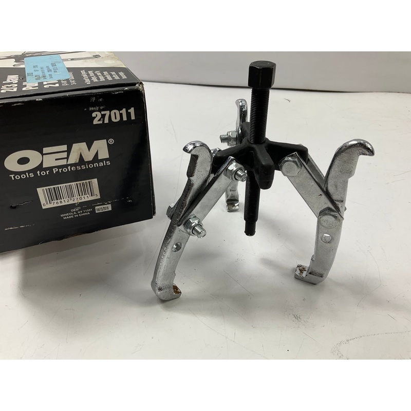 USED #6 - OEM Tools 27011 2-Ton Gear Pulley Puller, 2/3 Jaw, 3-1/4'' Spread
