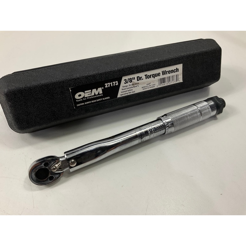 USED #6 - OEM Tools 27173 3/8'' Drive Click Style Torque Wrench 20-200 Inch/Lbs.