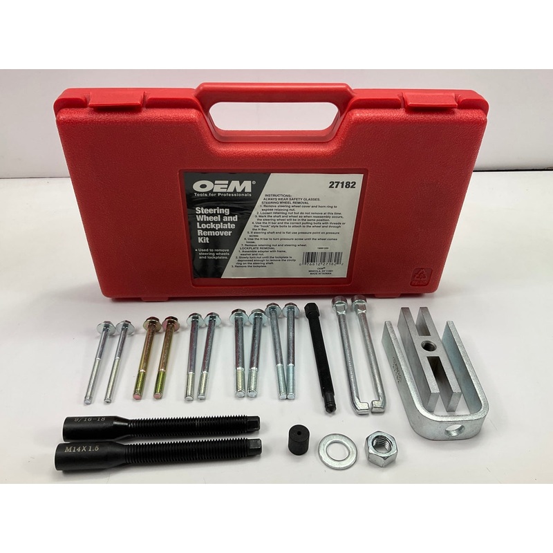 USED #6 - OEM TOOLS 27182 Steering Wheel Puller Set Removal Kit Lock Plate Tool
