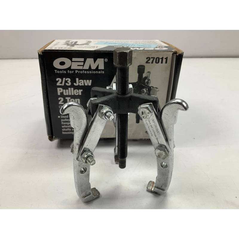 USED #7 - OEM Tools 27011 2-Ton Gear Pulley Puller, 2/3 Jaw, 3-1/4'' Spread