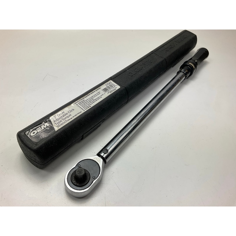 USED #13 - OEM Tools 1/2'' Drive Click Type Torque Wrench (30-250 Ft Lb)