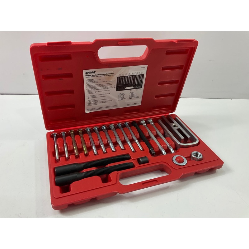 USED #13 - OEM TOOLS 27182 Steering Wheel Puller Set Removal Kit Lock Plate Tool