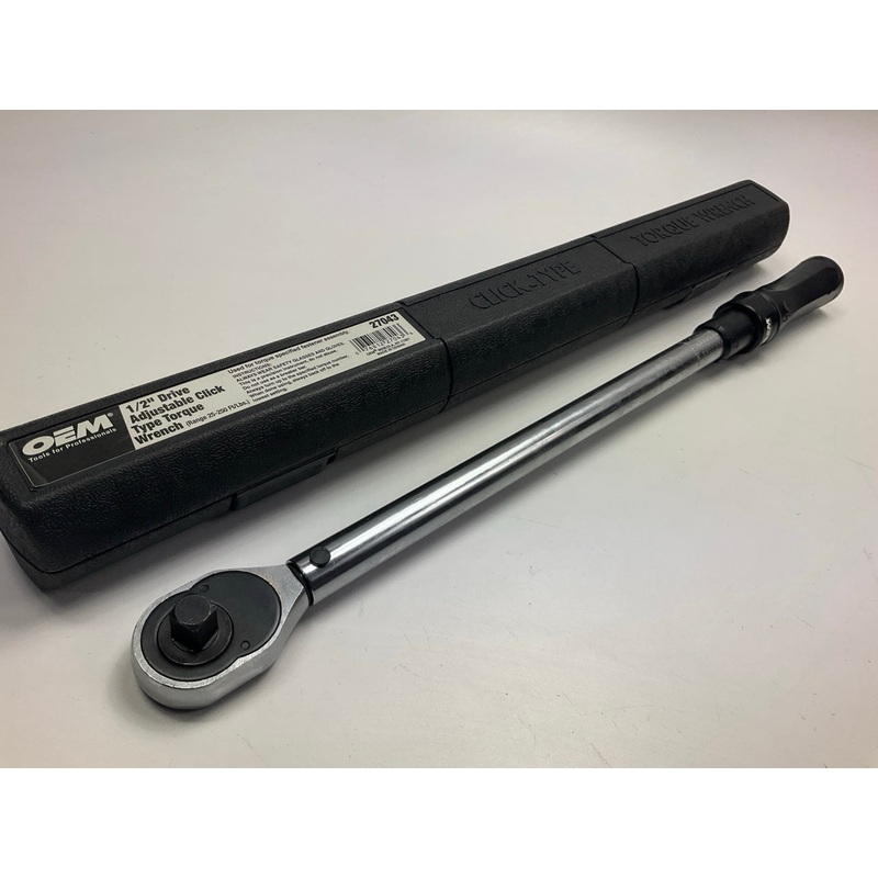USED #14 - OEM Tools 1/2'' Drive Click Type Torque Wrench (30-250 Ft Lb)