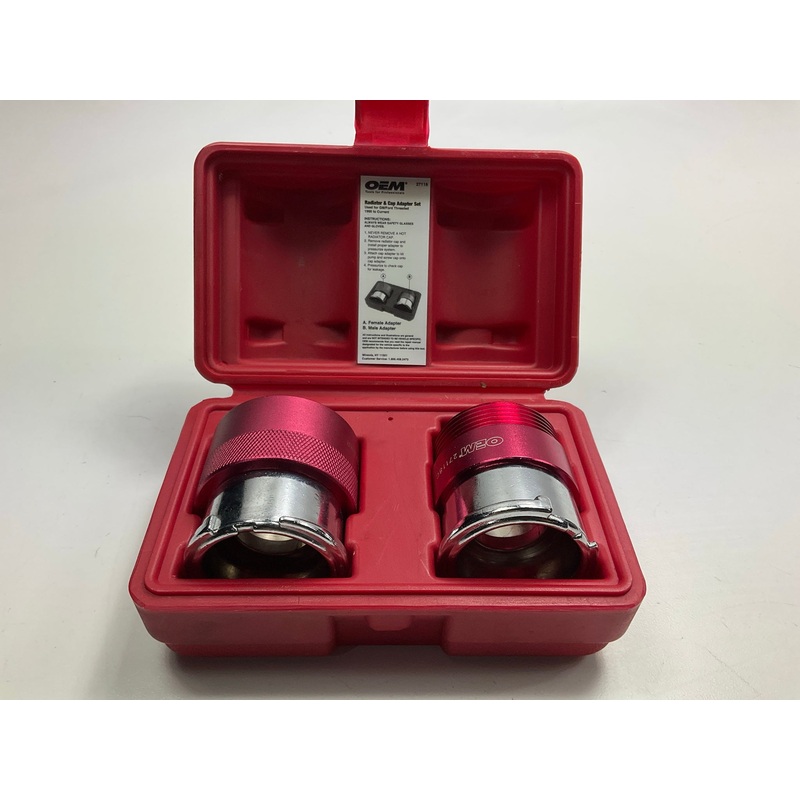 USED #14 OEM TOOLS 27118 Radiator And Cap Adapter Set 1995-UP GM & Ford Vehicles