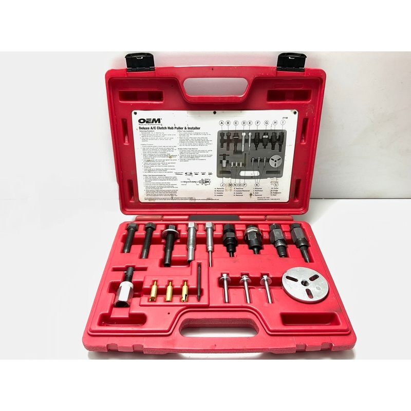 USED #14 - OEM TOOLS 27150 A/C Compressor Clutch Hub Removal Install Tool Set