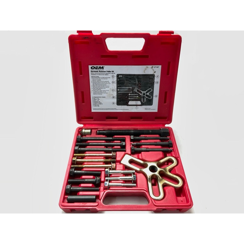 USED #15 - OEM TOOLS 27187 Harmonic Balancer Puller Tool Kit Set