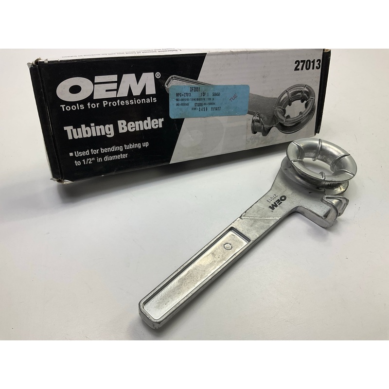 USED #16 - OEM Tools 27013 Tubing Tube Bender For Tubes Up To 1/2'' Diameter