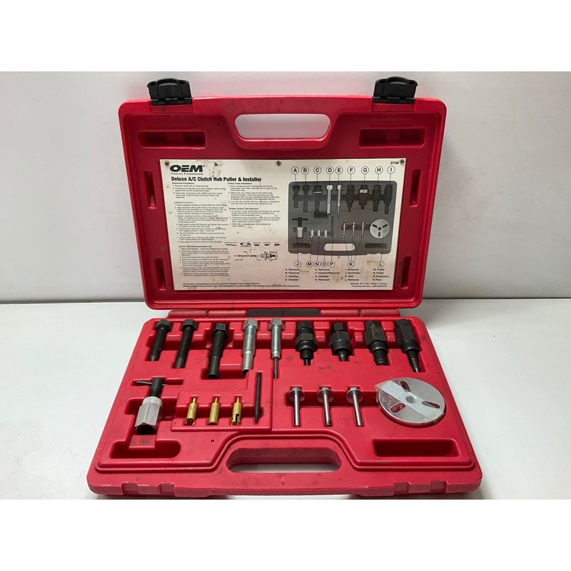 USED #17 - OEM TOOLS 27150 A/C Compressor Clutch Hub Removal Install Tool Set