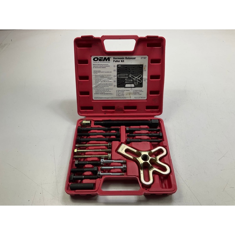 USED #17 - OEM TOOLS 27187 Harmonic Balancer Puller Tool Kit Set