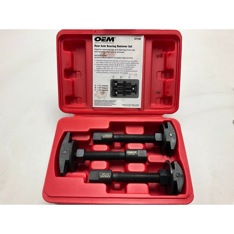 USED #19 OEM Tools 27129 Rear Axle Bearing Remover Tool Set