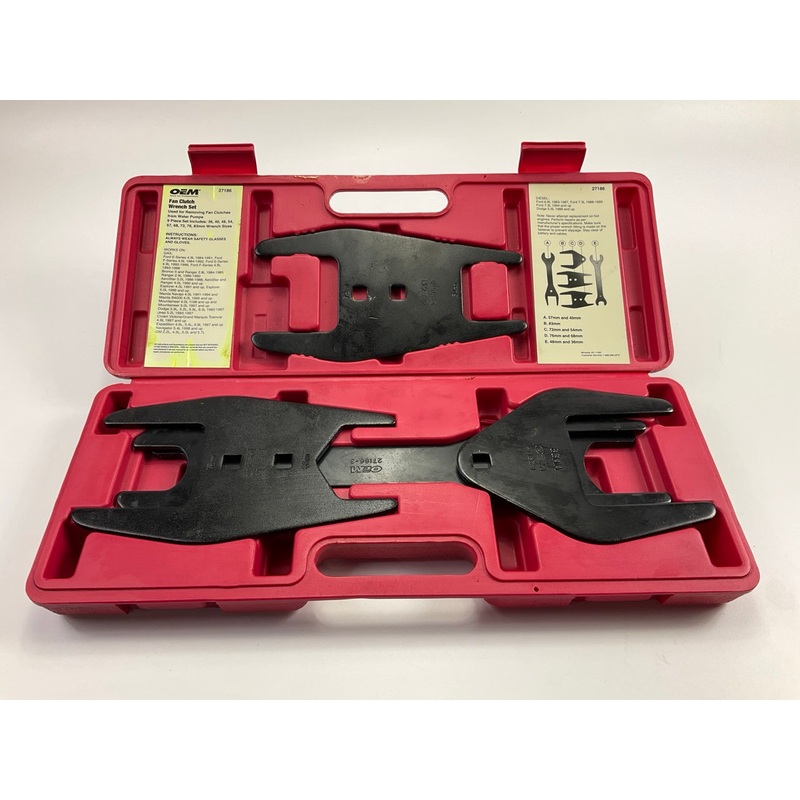 USED #19 OEM Tools 27186 9 Size Fan Clutch Wrench Set Remove From Water Pump