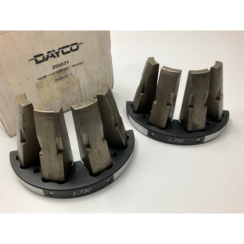 USED #2 - Dayco 200031 Die Set - 1.730 Clear Split - DE30 DE60 DE100 EC30 NP60