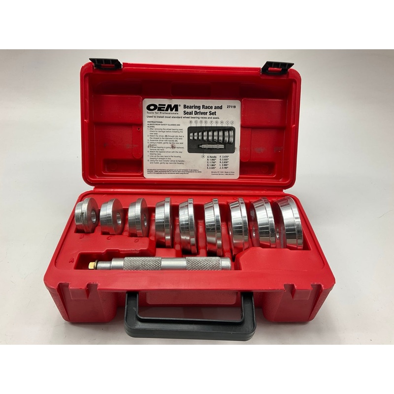 USED #20 - OEM Tools 27119 Bearing And Race Installer Tool Set, Seal Driver Set