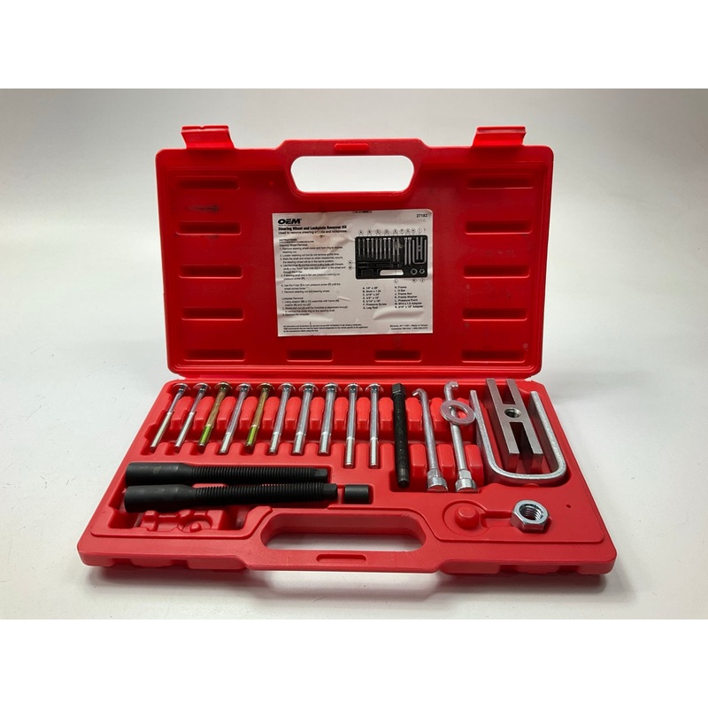 USED #20 - OEM TOOLS 27182 Steering Wheel Puller Set Removal Kit Lock Plate Tool