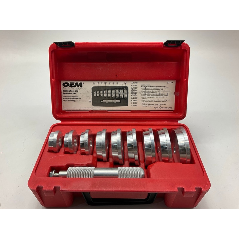 USED #21 - OEM Tools 27119 Bearing And Race Installer Tool Set, Seal Driver Set