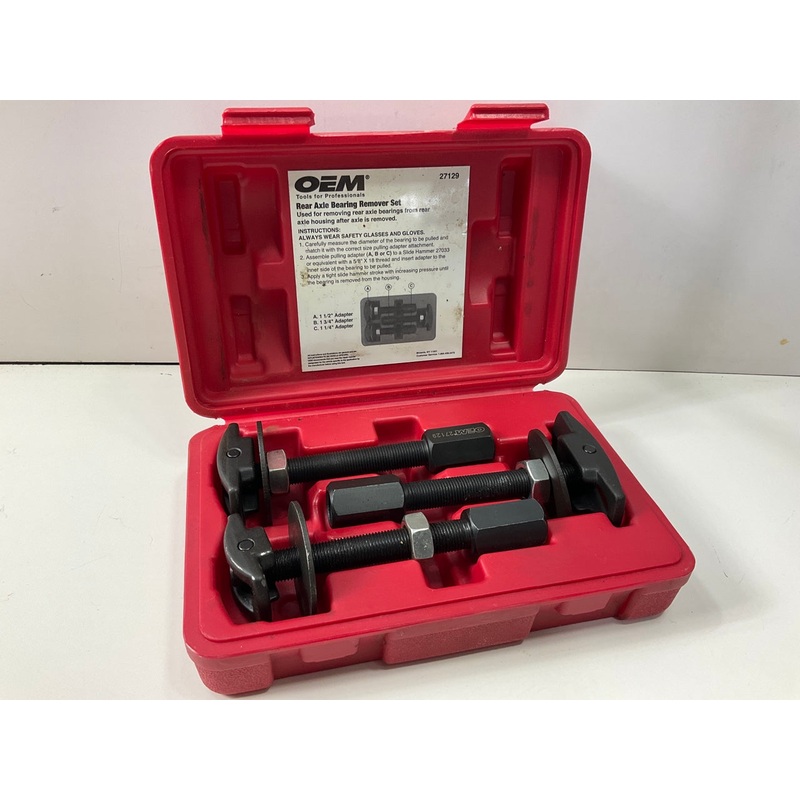 USED #22 OEM Tools 27129 Rear Axle Bearing Remover Tool Set