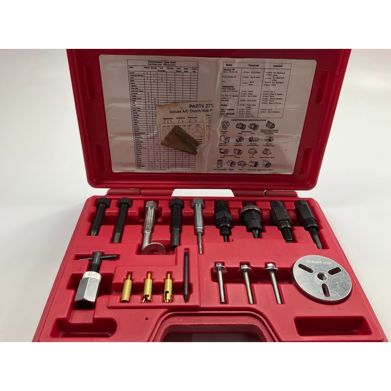 USED #22 - OEM TOOLS 27150 A/C Compressor Clutch Hub Removal Install Tool Set