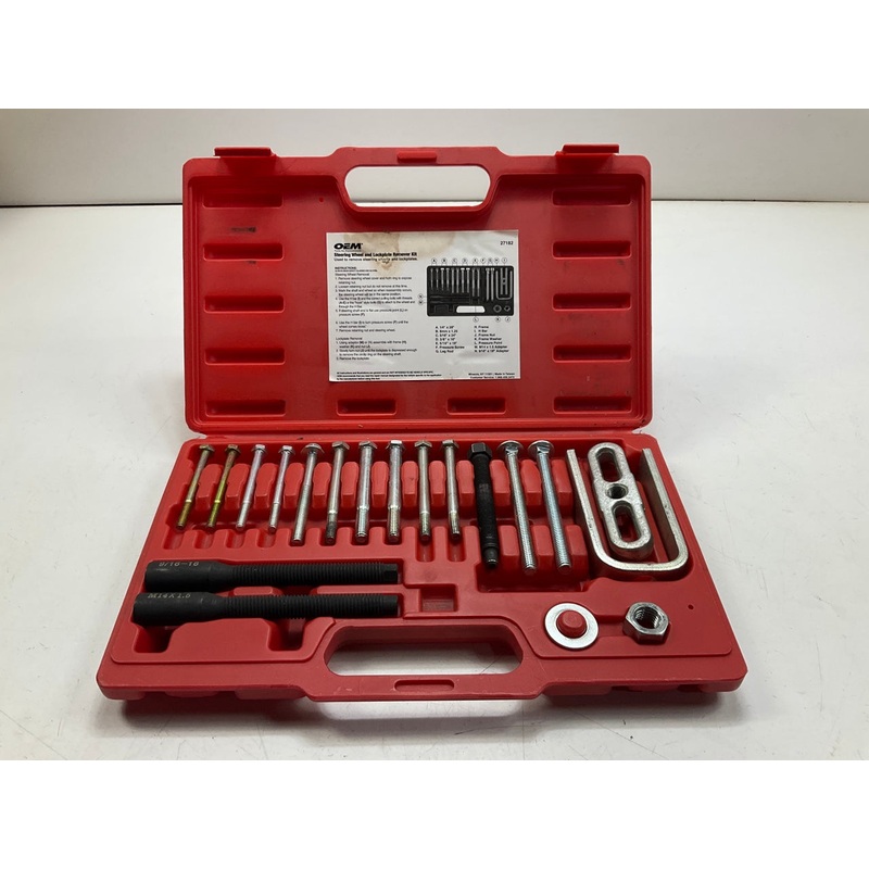 USED #22 - OEM TOOLS 27182 Steering Wheel Puller Set Removal Kit Lock Plate Tool