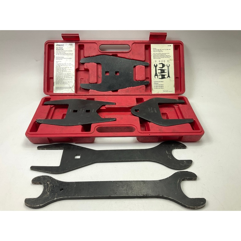 USED #22 OEM Tools 27186 9 Size Fan Clutch Wrench Set Remove From Water Pump
