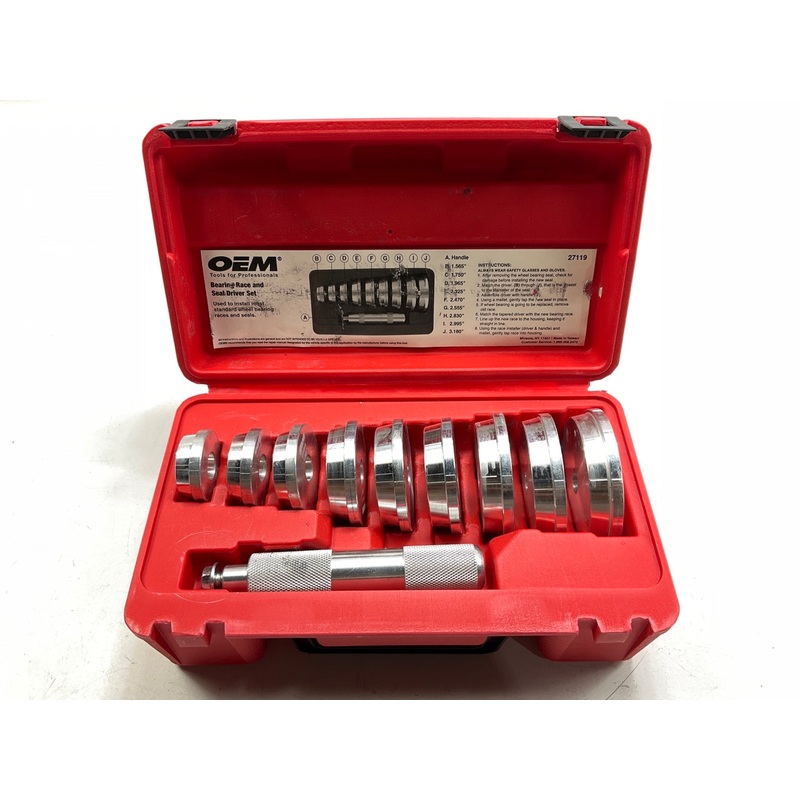 USED #24 - OEM Tools 27119 Bearing And Race Installer Tool Set, Seal Driver Set