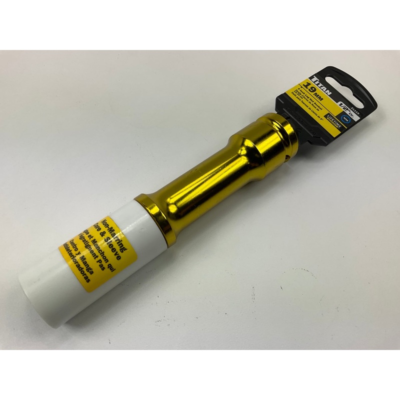 Titan 21119 1/2 In. Drive X 19 Mm XL Lug Nut Socket