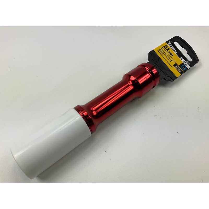 Titan 21121 1/2-Inch Drive X 21mm Non-marring Impact Extra-Long Lug Nut Socket