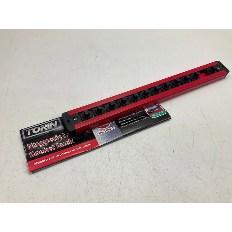 Torin MTSLAS25PMT 1/4'' Magnetic Socket Rack, Holds 12 Sockets