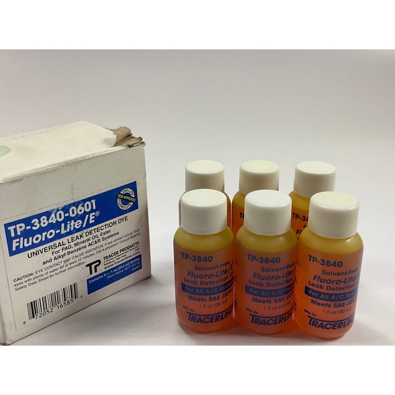 Tracer TP-3840-0601 Universal Leak Detection Dye 6-pack Of 1 Oz. Bottles