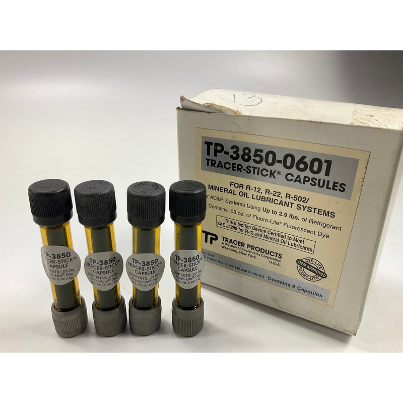 Tracer TP-3850-0601 Fluoro-Lite Leak Detection Dye - 4 Bottles .03 Oz Each