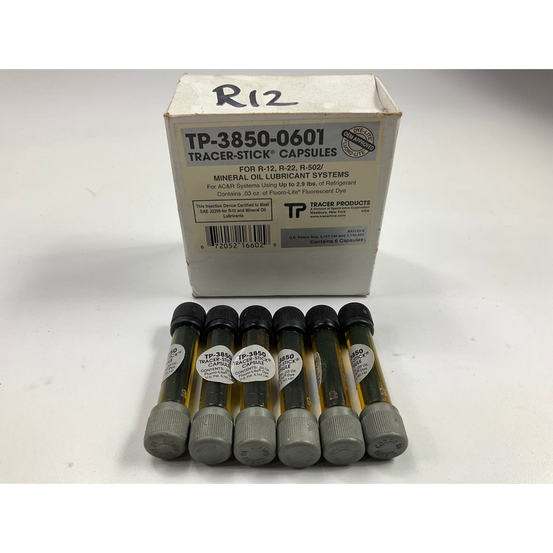 Tracer TP-3850-0601 Fluoro-Lite Leak Detection Dye - 6 Bottles .03 Oz Each