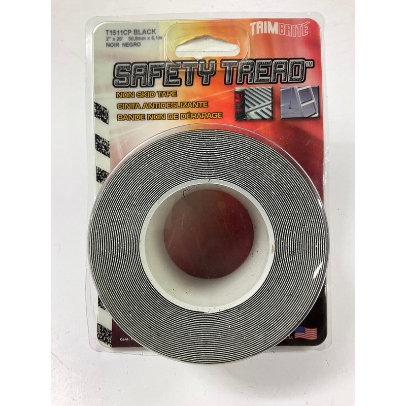 Trimbrite T1511CP Black Safety Tread Heavy-Duty, Non-skid Tape 2'' X 20' NON-SLIP